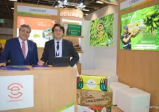 Carlos y Camillo Gómez, de Cimexport, producen y exportan plátanos, frutas tropicales y raíces de Ecuador.